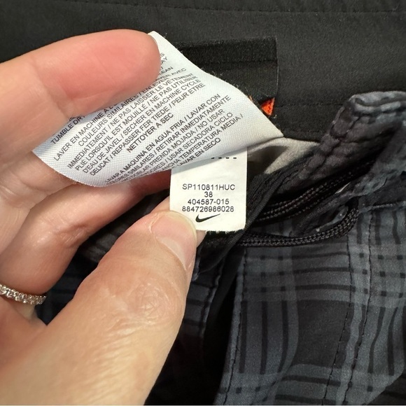 Nike 6.0 skateboarding board shorts black gray plaid swim - Picture 7 of 10